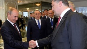 Vladimir POUTINE et Petro POROCHENKO à Minsk